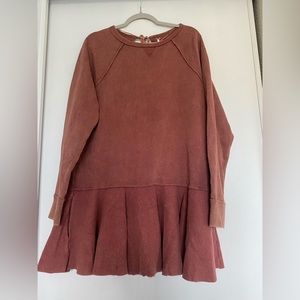 Free People fleece dress/ sweatshirt